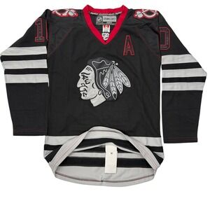 Reebok CCM Chicago Blackhawks Patrick Sharp #10 Alternate Jersey Black Ice 48